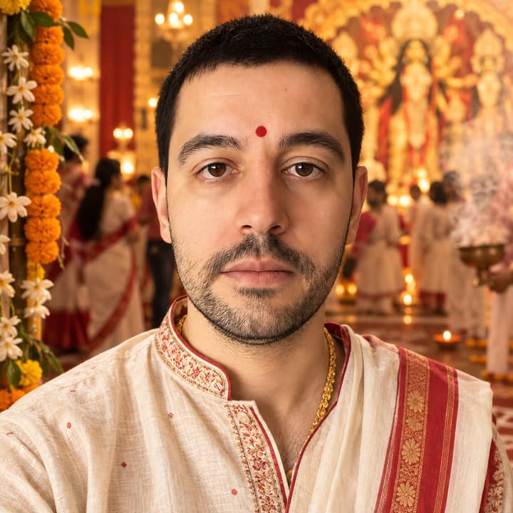 Durga Puja Look — AI version 4
