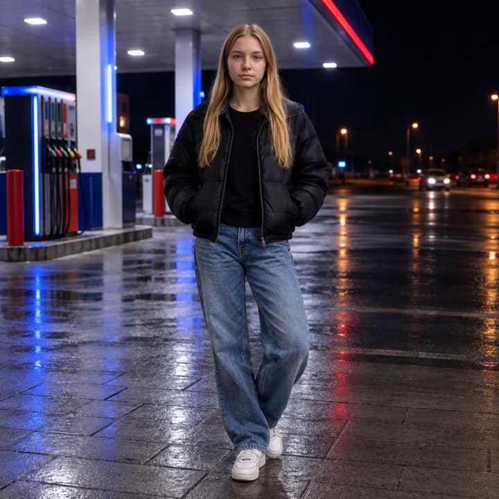 Night Fuel Station — AI version 2