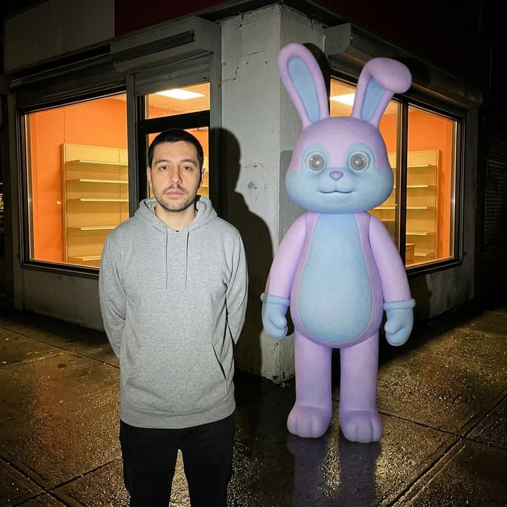 Uncanny Mascot Selfie — AI version 3