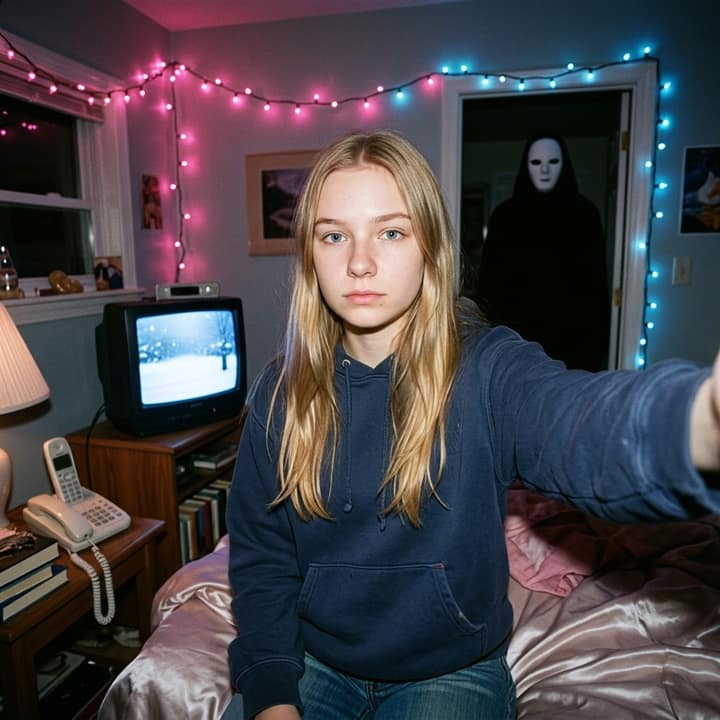 Y2K Horror Selfie — AI version 1